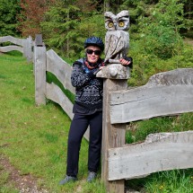 Marion with owl close to the source of Werra